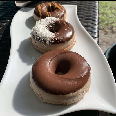 Chocolate Dipped Donuts (3) You Can Add Toppings From Add-on Menu