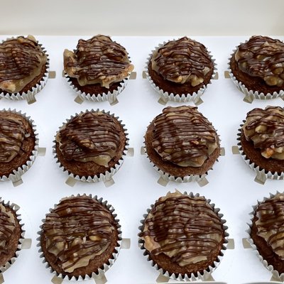 German Chocolate Cupcakes 