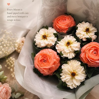 Coral Blossom Bouquet 