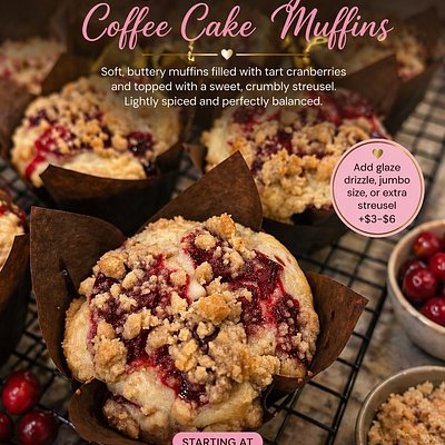 Cranberry Coffee Cake Muffin