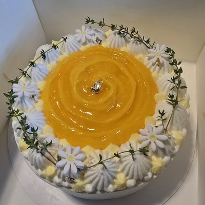 Passion Fruit Coconut Cream Cake 