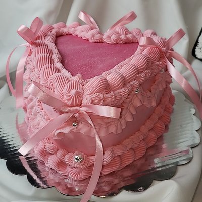 8" Heart Shaped Layered Cake
