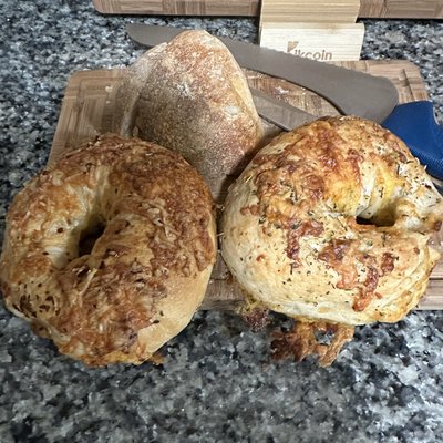 Cranberry Sourdough Bagels