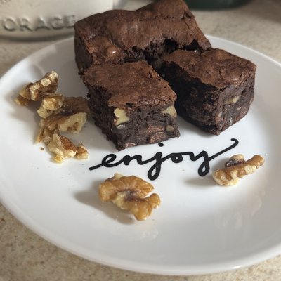 Sourdough Walnut Brownie