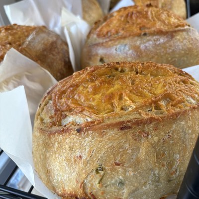 Herbed Cheddar Sourdough Loaf