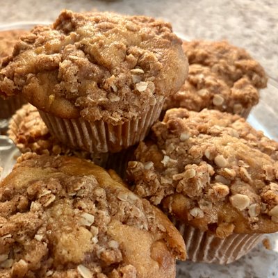 Cinnamon Apple Streusel Muffins box of 6 