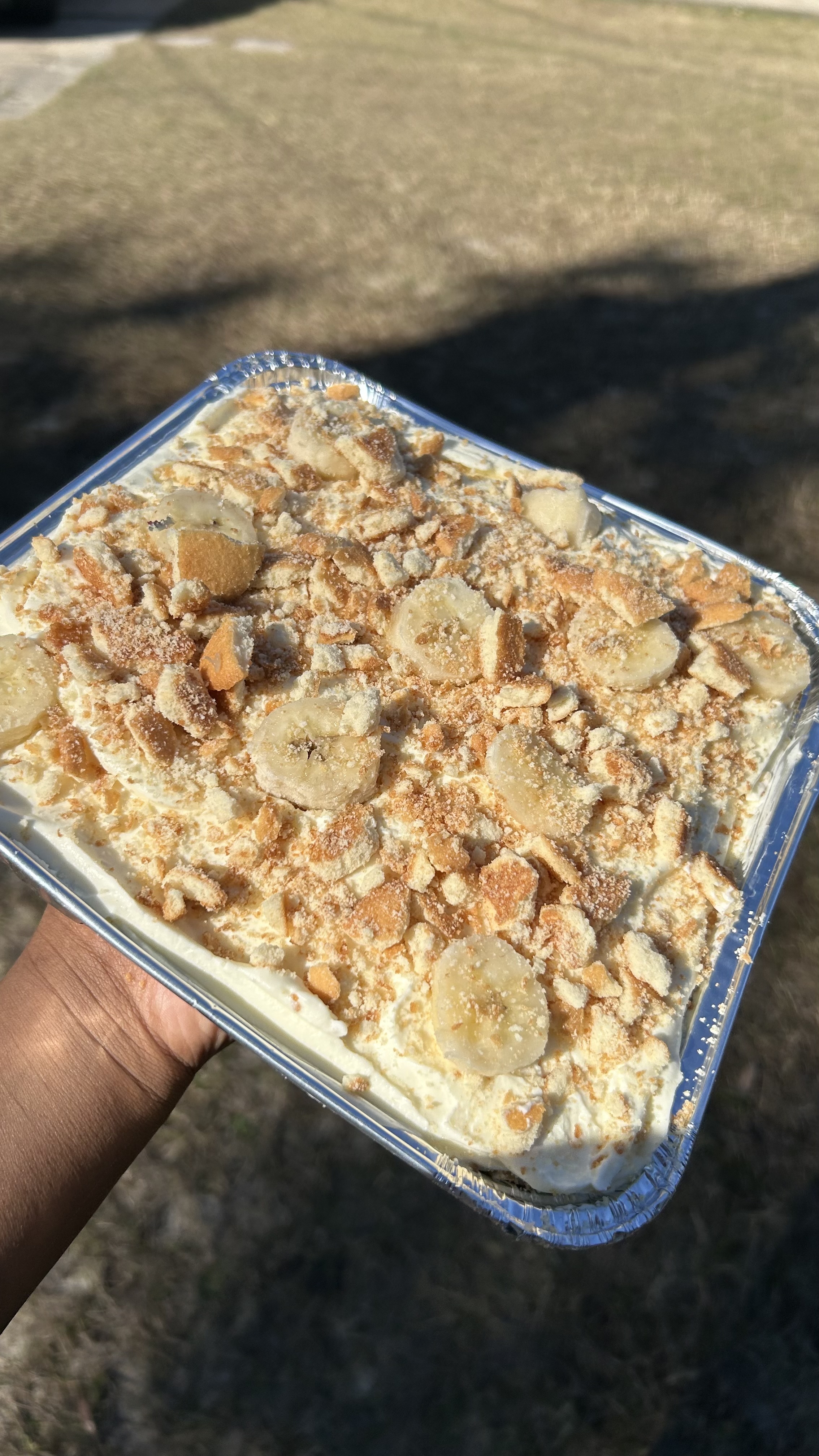 Pan Of Banana Pudding