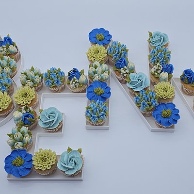 Mini Number / Letter Cupcake Tray
