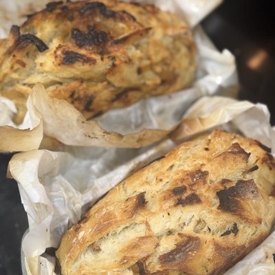 Caramelized Garlic & Onion Sourdough Loaf