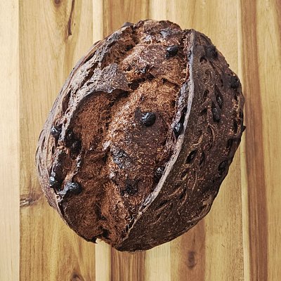 Organic Double Chocolate Chip Sourdough Bread 