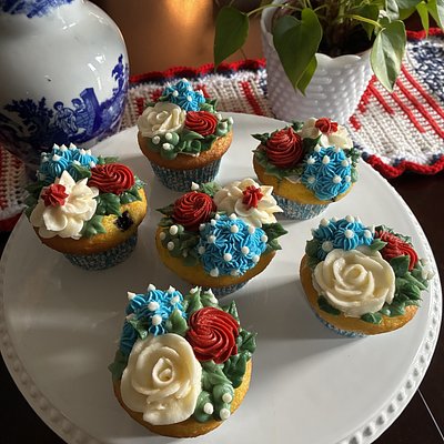 Red, White And Blue Cupcakes 🇺🇸