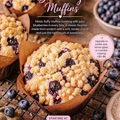   Blueberry Muffins