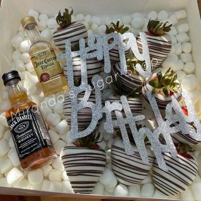 12 berries w/ mini bottles