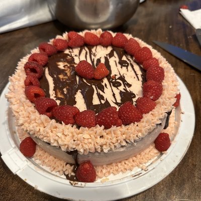 Raspberry Almond Cake