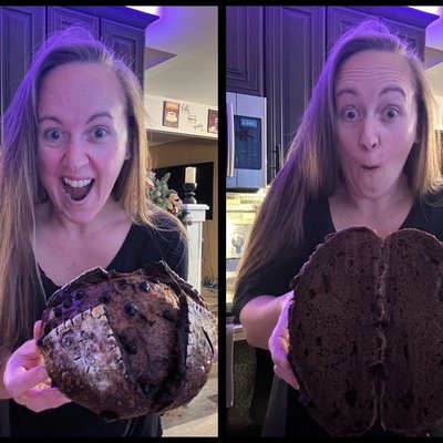 Double Chocolate Sourdough Boule