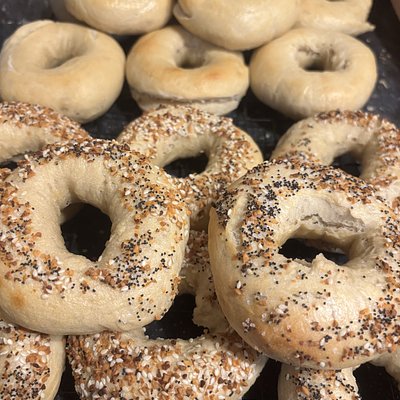 Everything Sourdough Bagels