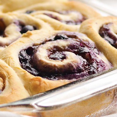 Blueberry Compote Sweet Rolls 
