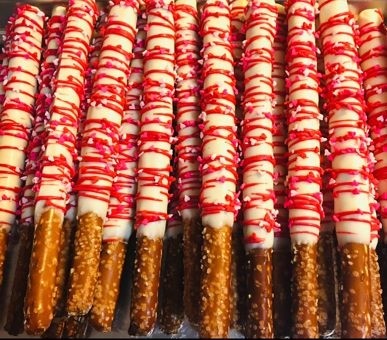 Dipped pretzel Rods