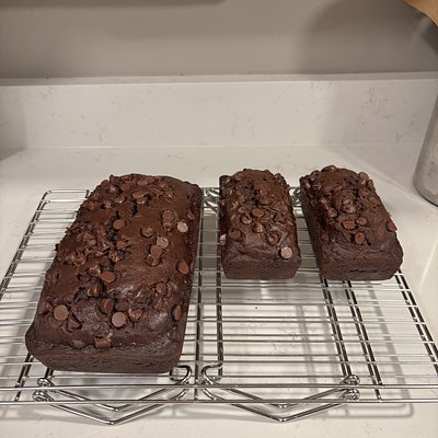 Double Chocolate Chip Banana Bread Full