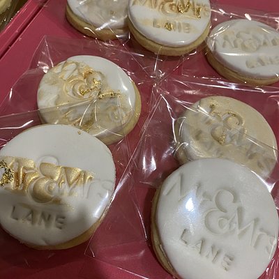 12 Pack Of Custom Shortbread Cookies 