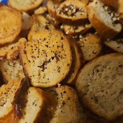 Bag of Homemade Bagel Chips