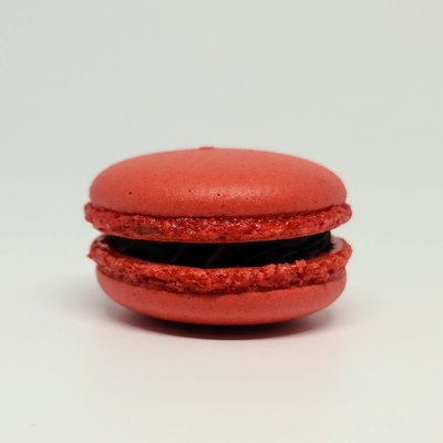 Raspberry and Dark Chocolate Macarons 6 Pack