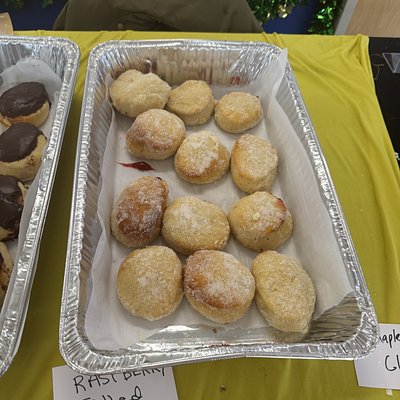 Sourdough Donut Stuffed With Raspberry Filling