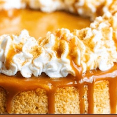 Pumpkin Cheesecake With Caramel