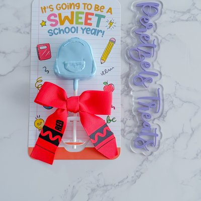 Bookbag Cakepop Card