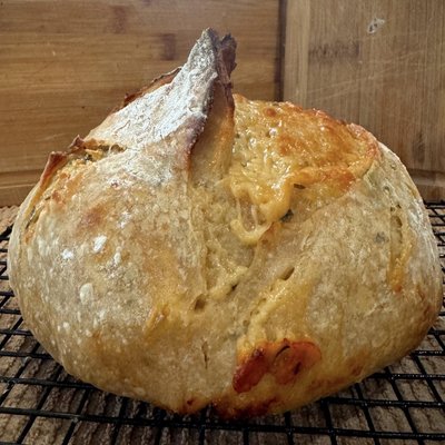 Rosemary Roasted Garlic Parmesan Sourdough 