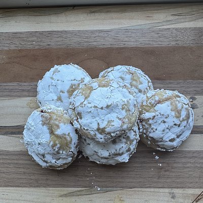 Half Dozen Lemon Raspberry Crinkle Cookies