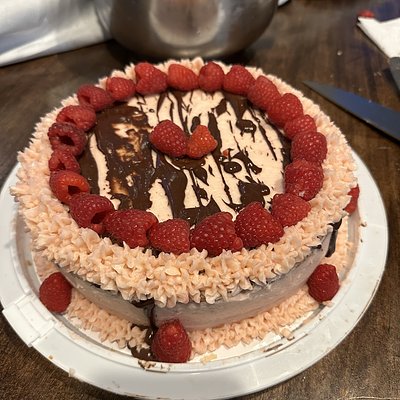 Raspberry Almond Cake