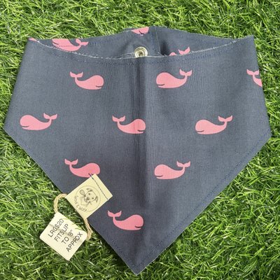 Large Navy & Pink Whales