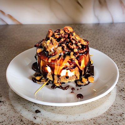 Caramel & Dark Chocolate Pecan 4” Trio