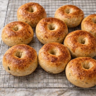 Jalapeño & Cheddar Sourdough Bagel