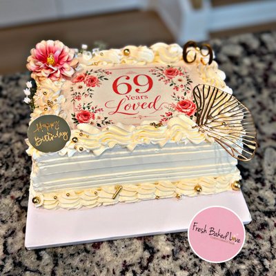Mini Sheet Cake (12x8in) 2 Layers