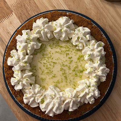 Key Lime Pie Topped With Vanilla Bean Whip Cream