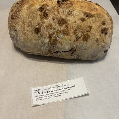 Cranberry Pecan Sourdough loaf 