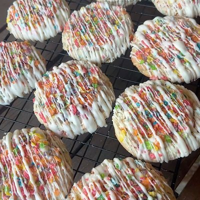 Fruity Pebble cookie