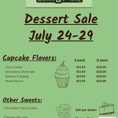 Dessert Sale (Dozen of Cupcakes )