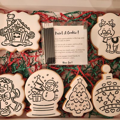 ❄️🌲Paint Your Own Cookie Box 🌲❄️