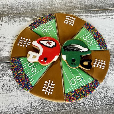 Super Bowl Sugar Cookie Pie