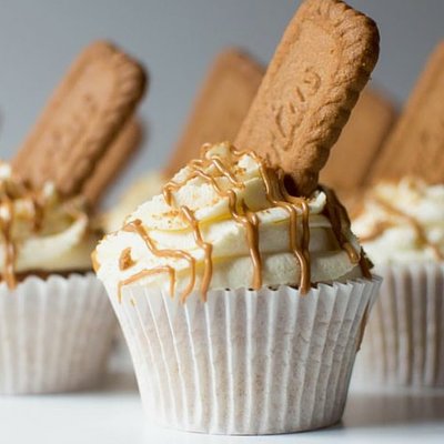 Biscoff Cookie Butter Cupcakes