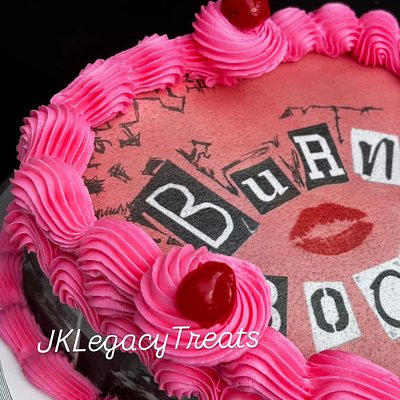 Fast Checkout : 9in Heart Shaped BURN Cake W/ Gallary 