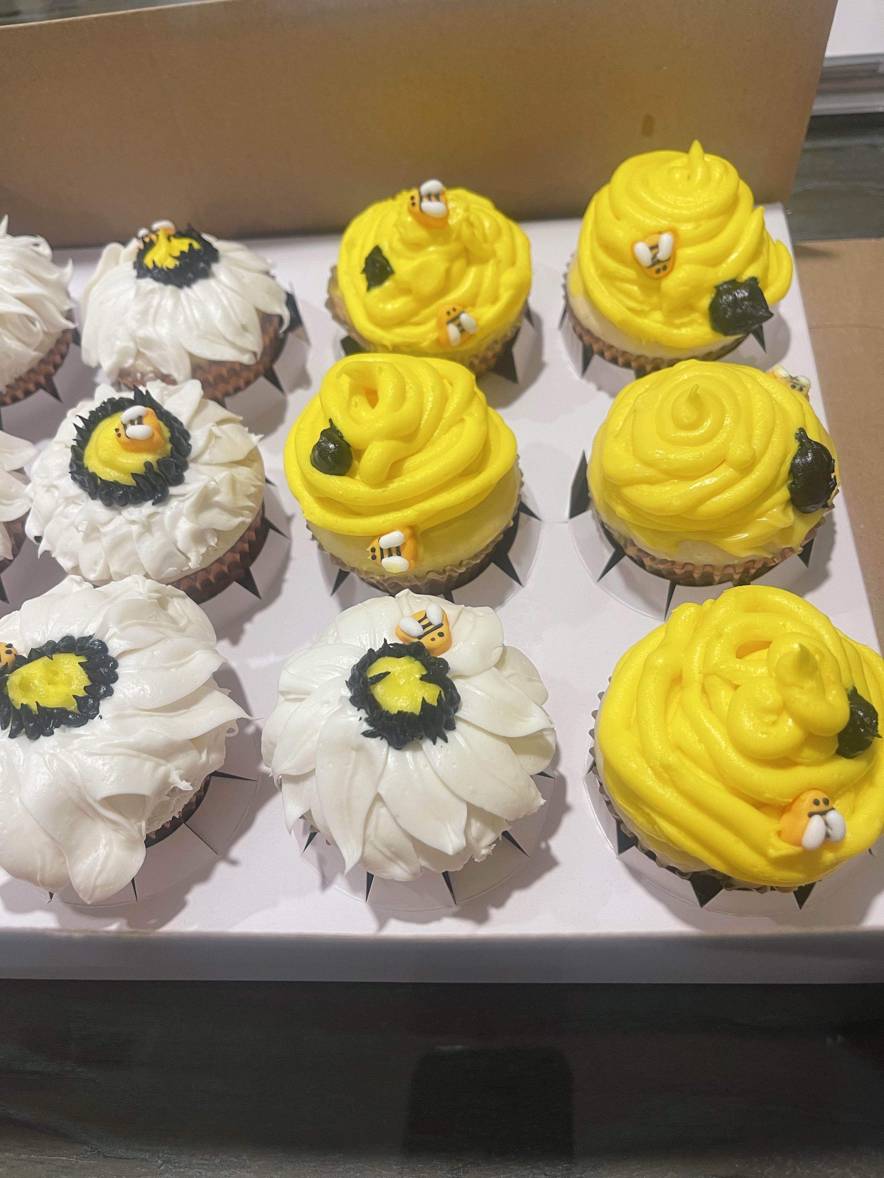 Winnie the Pooh Inspiration Themed Baby Shower Cupcakes
