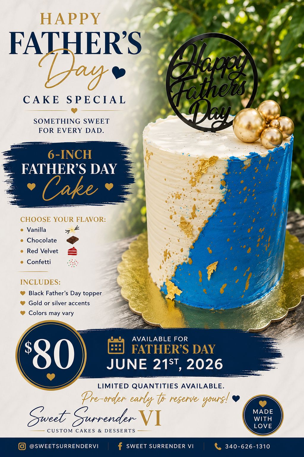 Father's 6in Cake