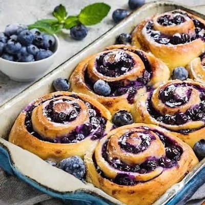 Blueberry Cinnamon Rolls 
