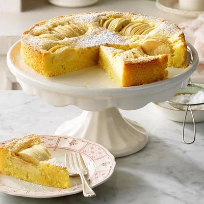 “Oma’s Apfelkuchen” aka Traditional German Apple Cake (whole)