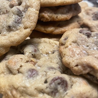 Sea Salt Caramel Chocolate Chip Cookies