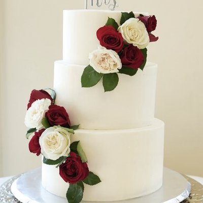 3 Tiered Cake Top 6 inch Middle 9 Inch Bottom 12 Inch